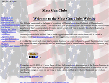 Tablet Screenshot of massgunclubs.org